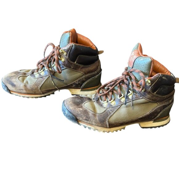 Timberland Euro Hiker Boots Vintage Distressed Men sz 9 - Picture 1 of 8